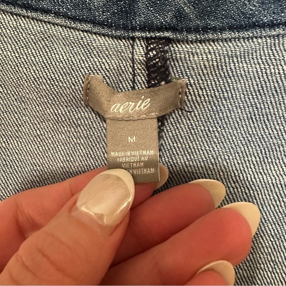 Aerie Denim Dropwaist Dress - Picture 7 of 9